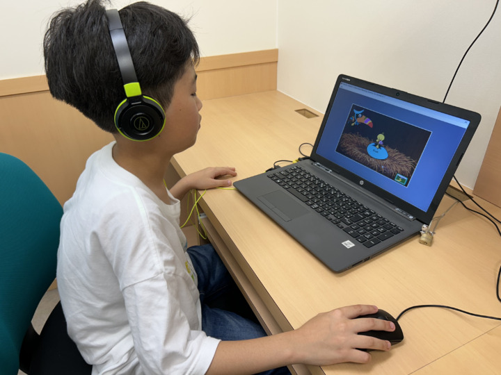 当校大人気♪インタラクティブレッスン風景仙台長町校のこども英語・英会話教室アミティー