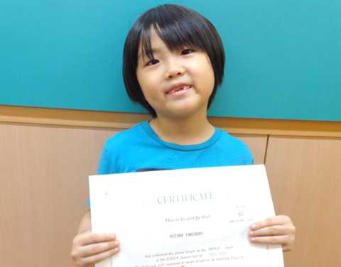 徳山校のKちゃん(小1)