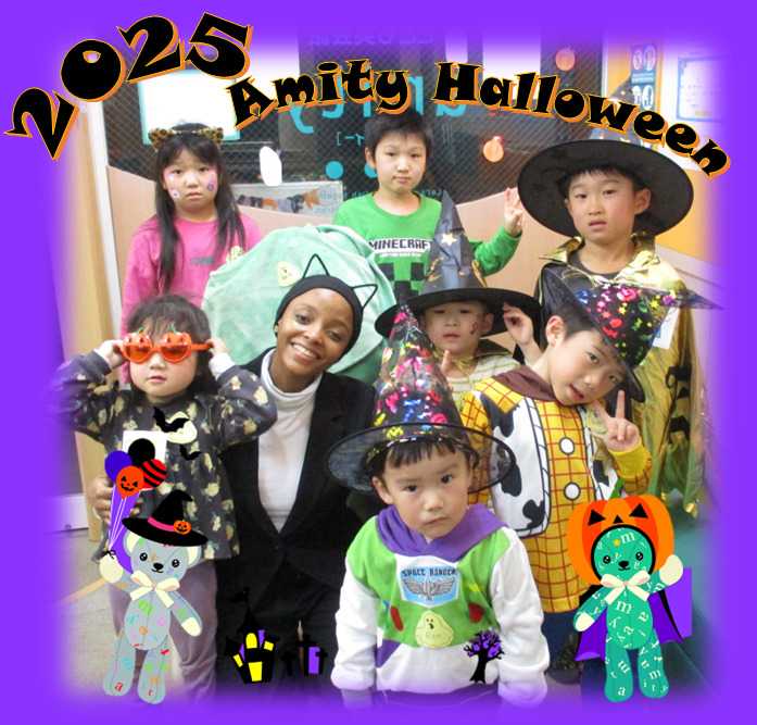 ハロウィーンの様子郡山校のこども英語・英会話教室アミティー