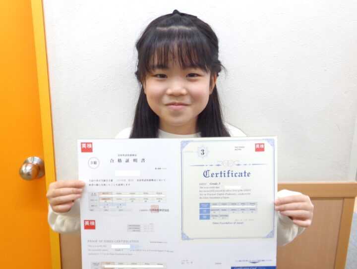 徳山校のRちゃん(小3)