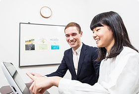 帰国子女クラスの学習風景
